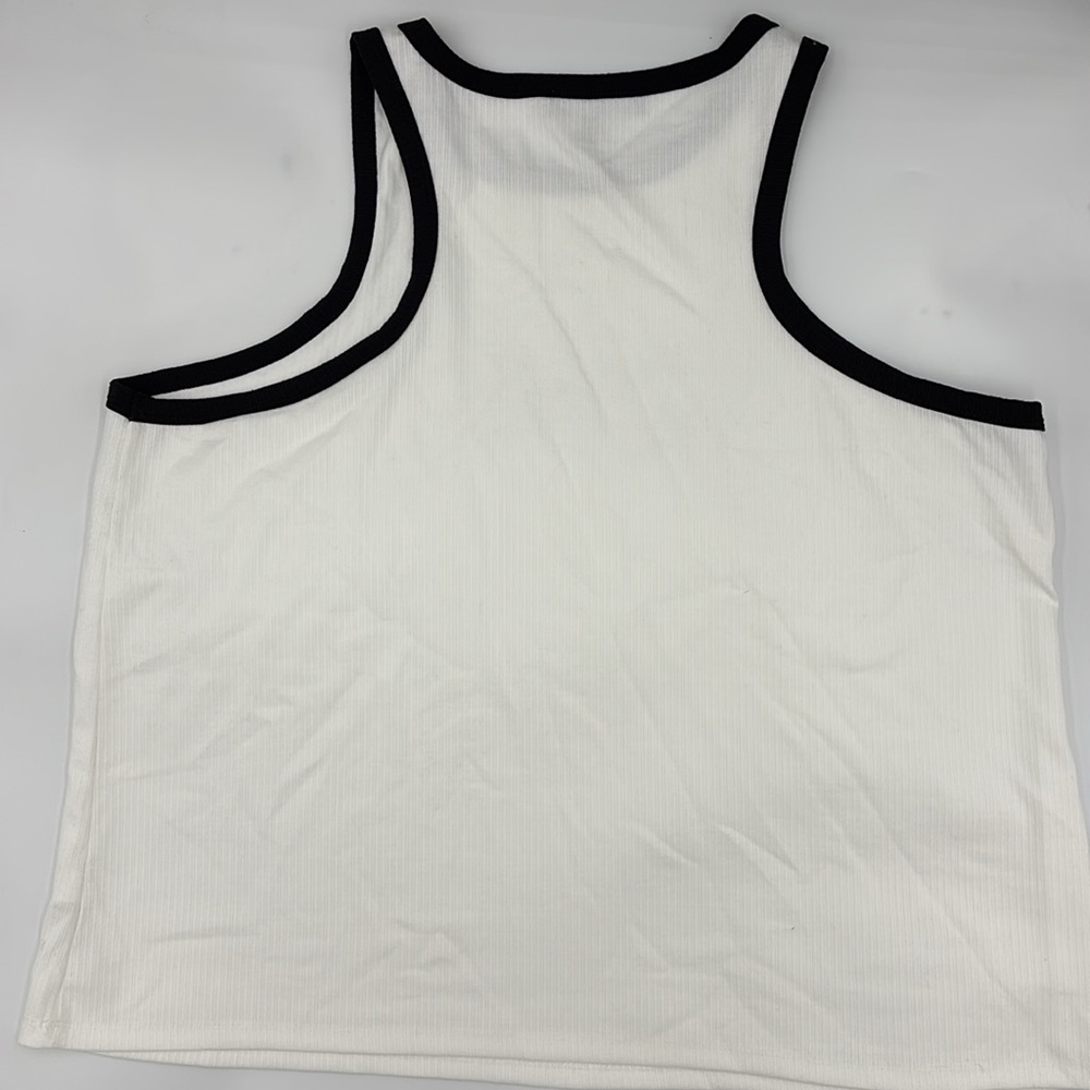Eloquii Contrast Ribbed Tank Top - Picture 4 of 6